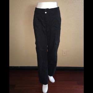 Calvin Klein Women’s Black Cargo utility Pants